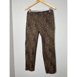 Elliott Lauren Women's Leopard Straight Leg Pant Size 6